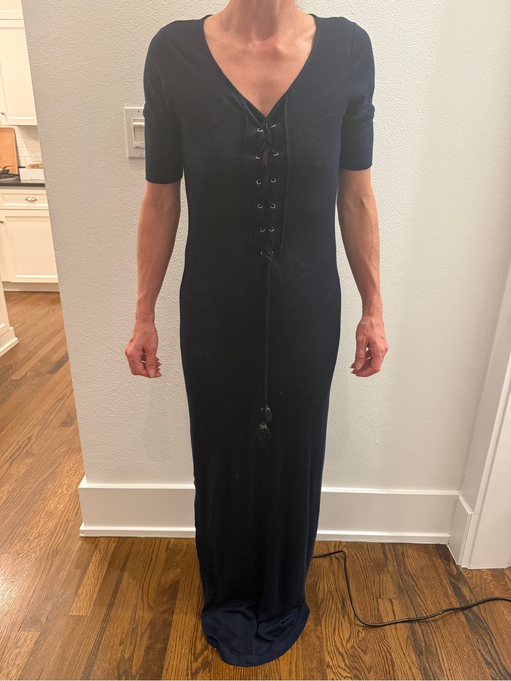 Calypso St. Barths Navy Linen Dress